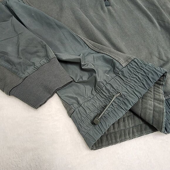 Athleta Triumph Hybrid half zip sweatshirt Bali Green Medium - Picture 5 of 6